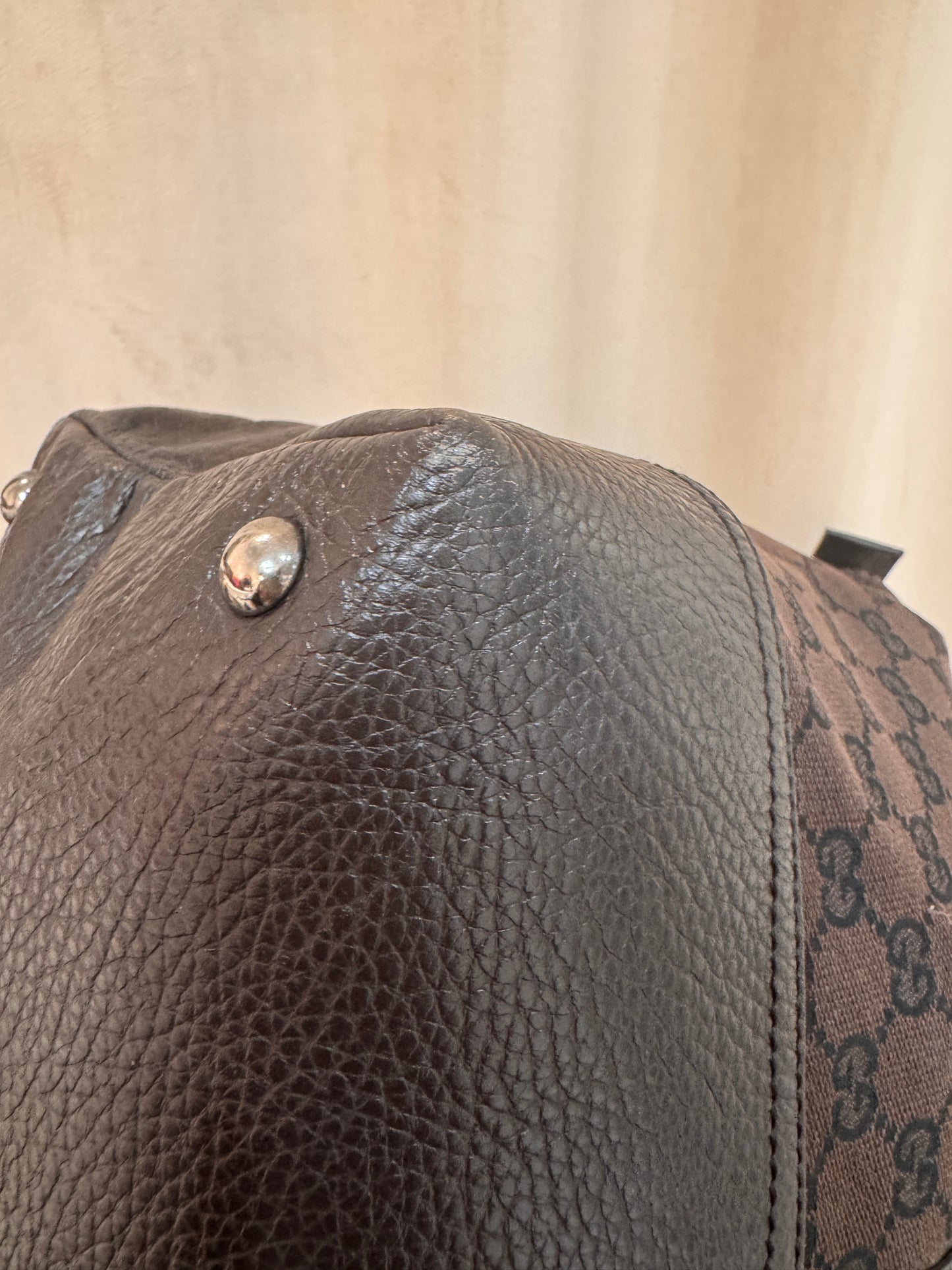 Gucci Borsone in tela+pelle