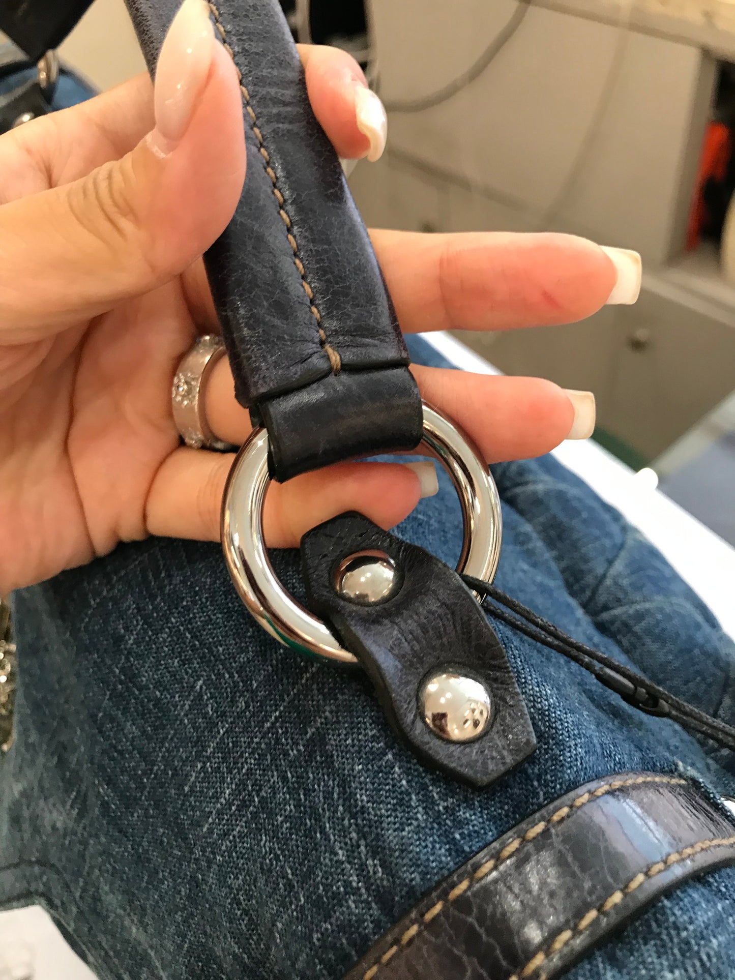 Miumiu Tote Bag in Denim