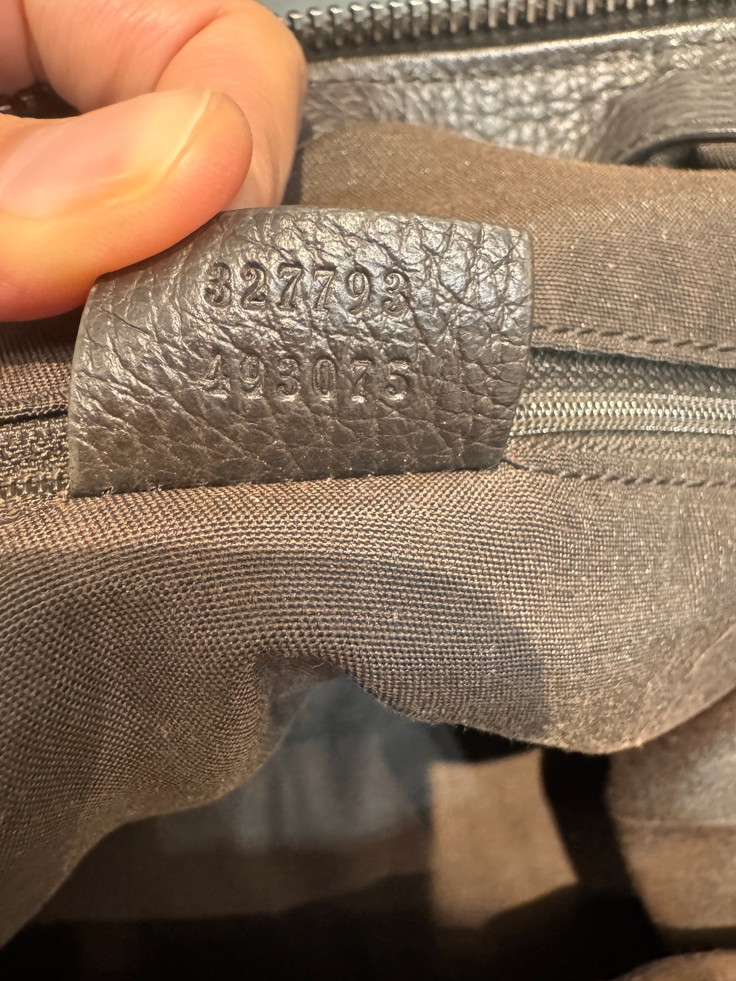 Gucci Borsone in tela+pelle