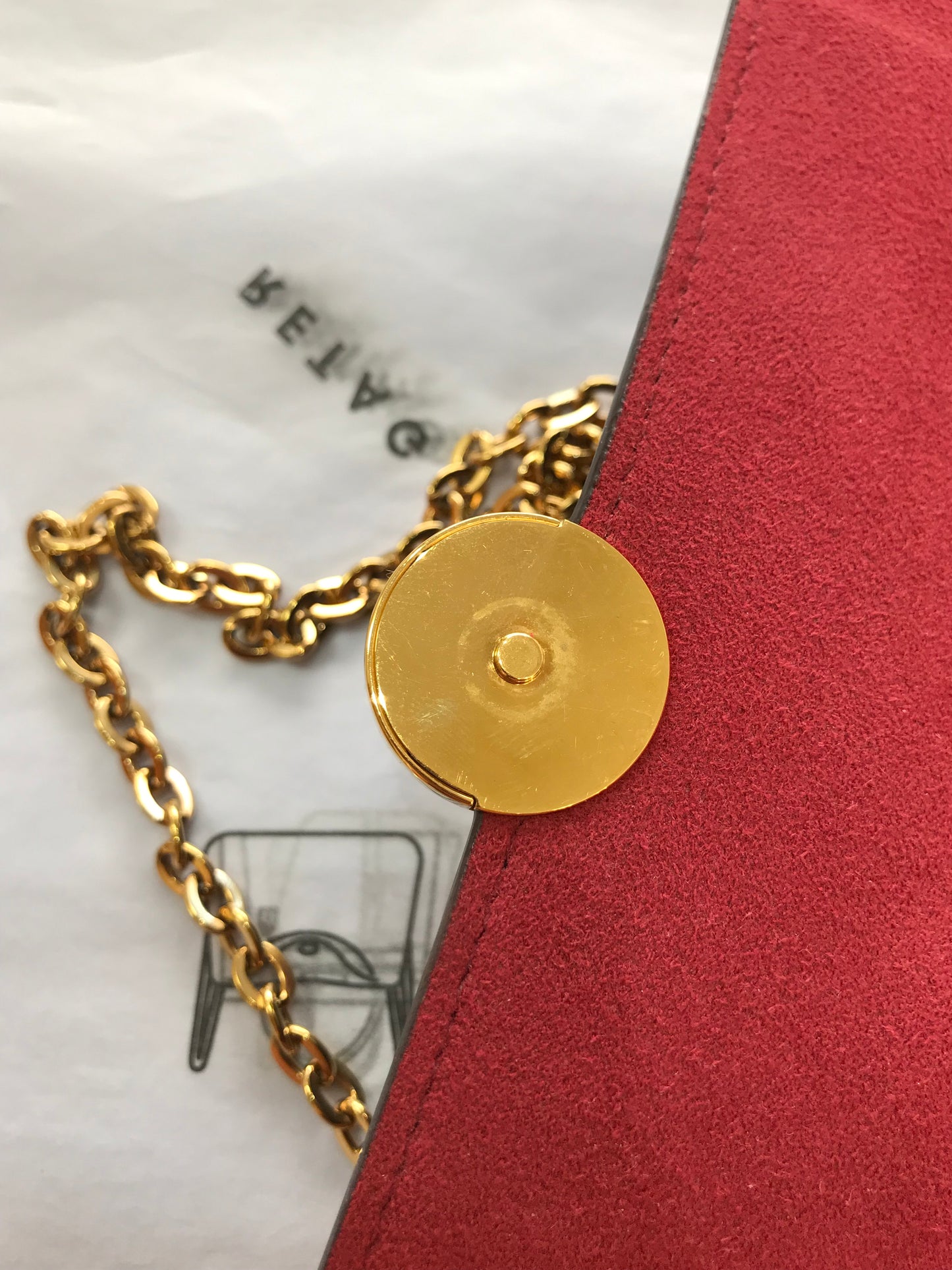 Louis Vuitton Borsa Flore chain in pelle