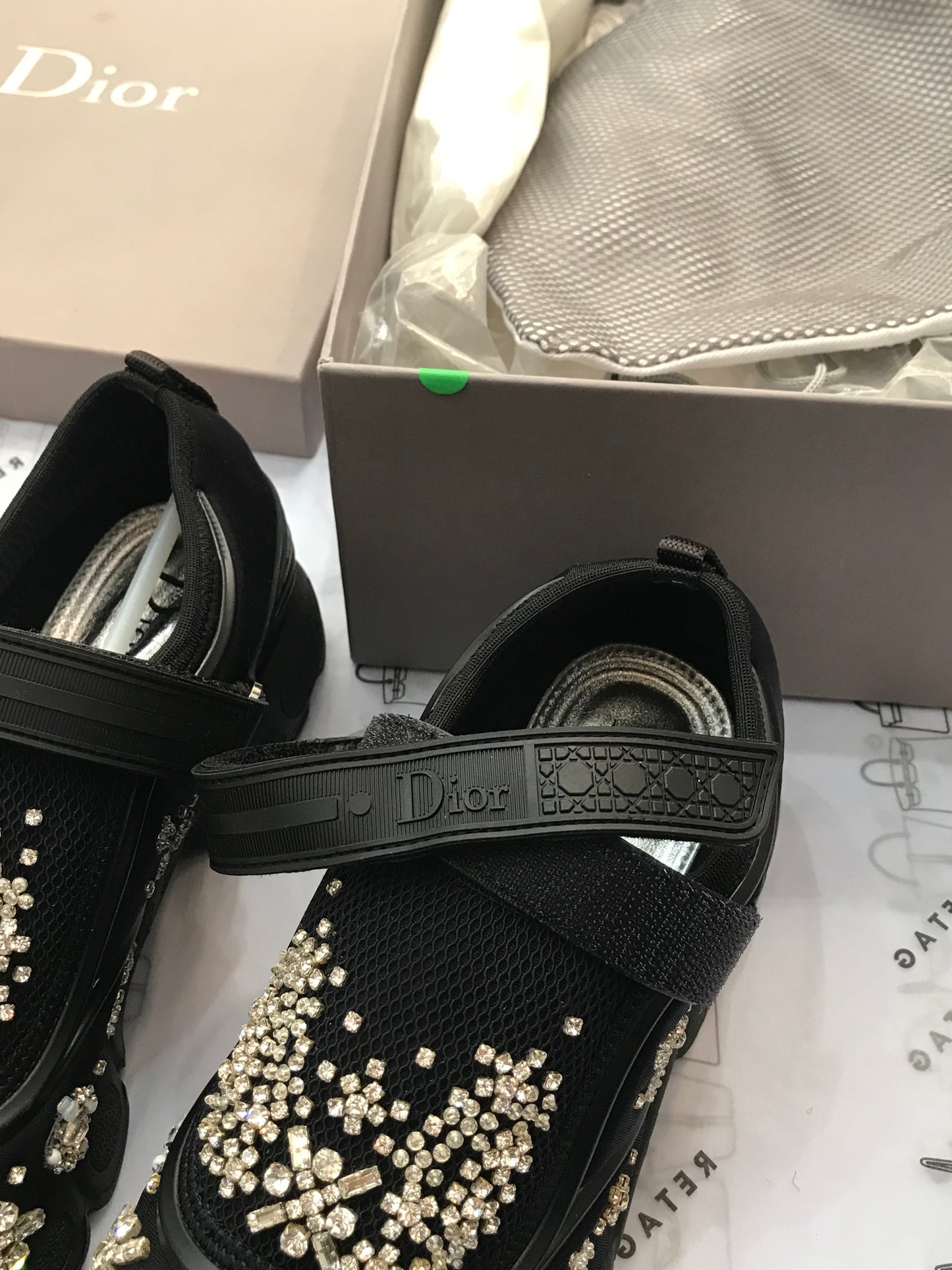 Dior Fusion Cloth Trainers Tg 36