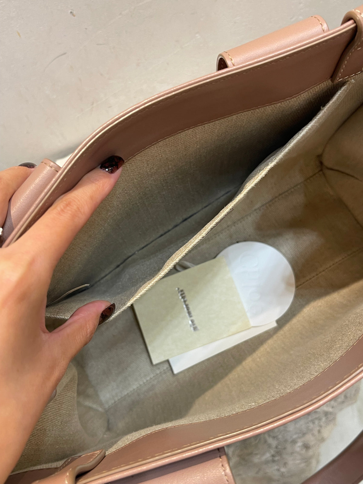 Chloé Tote Bag Woody in pelle