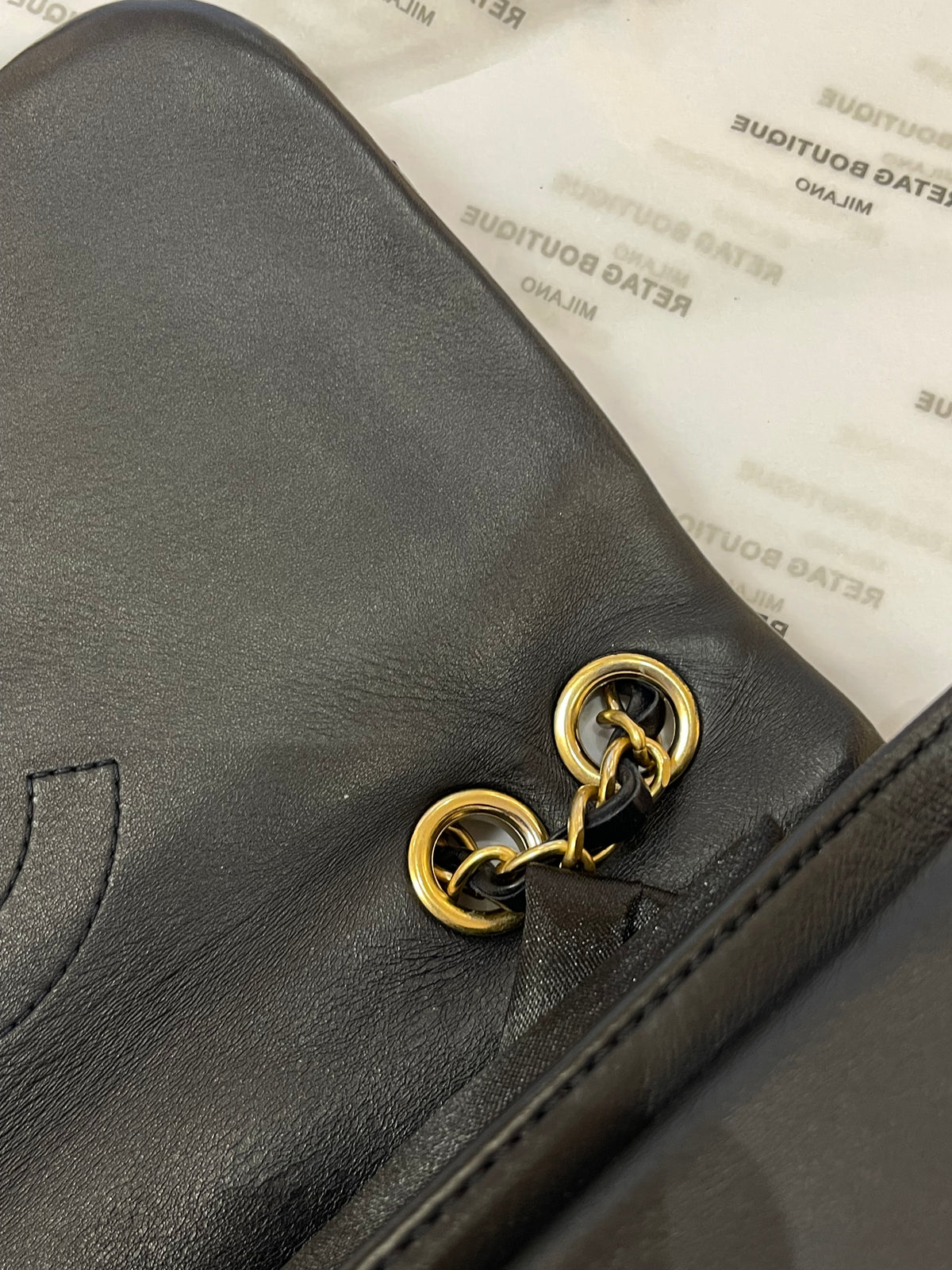 Chanel Borsa in Pelle Blu Scuro