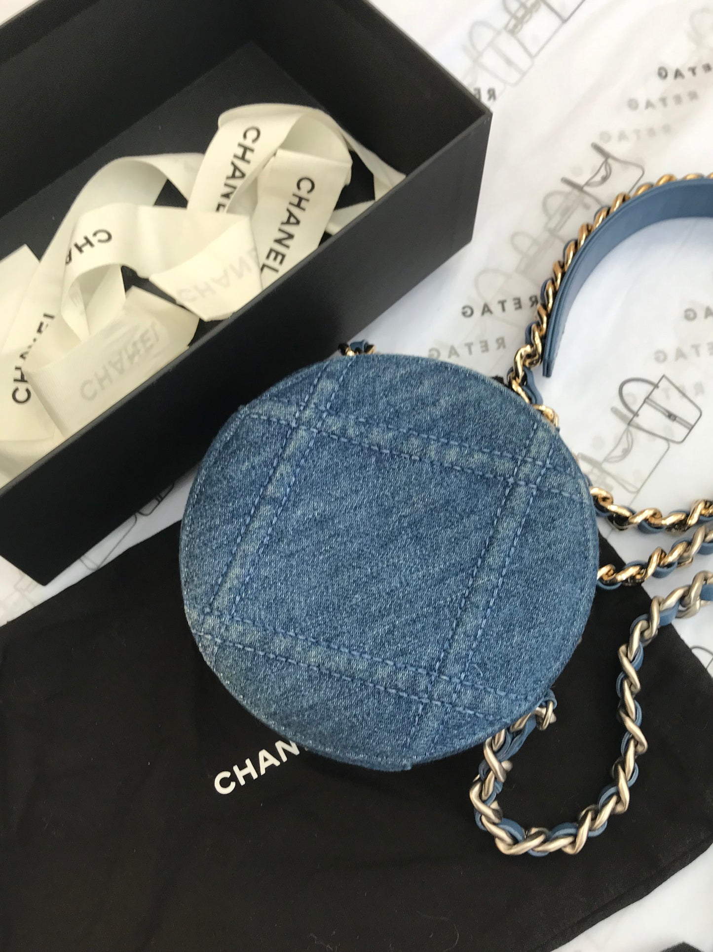 Chanel Pre-Owned Denim 19 Round