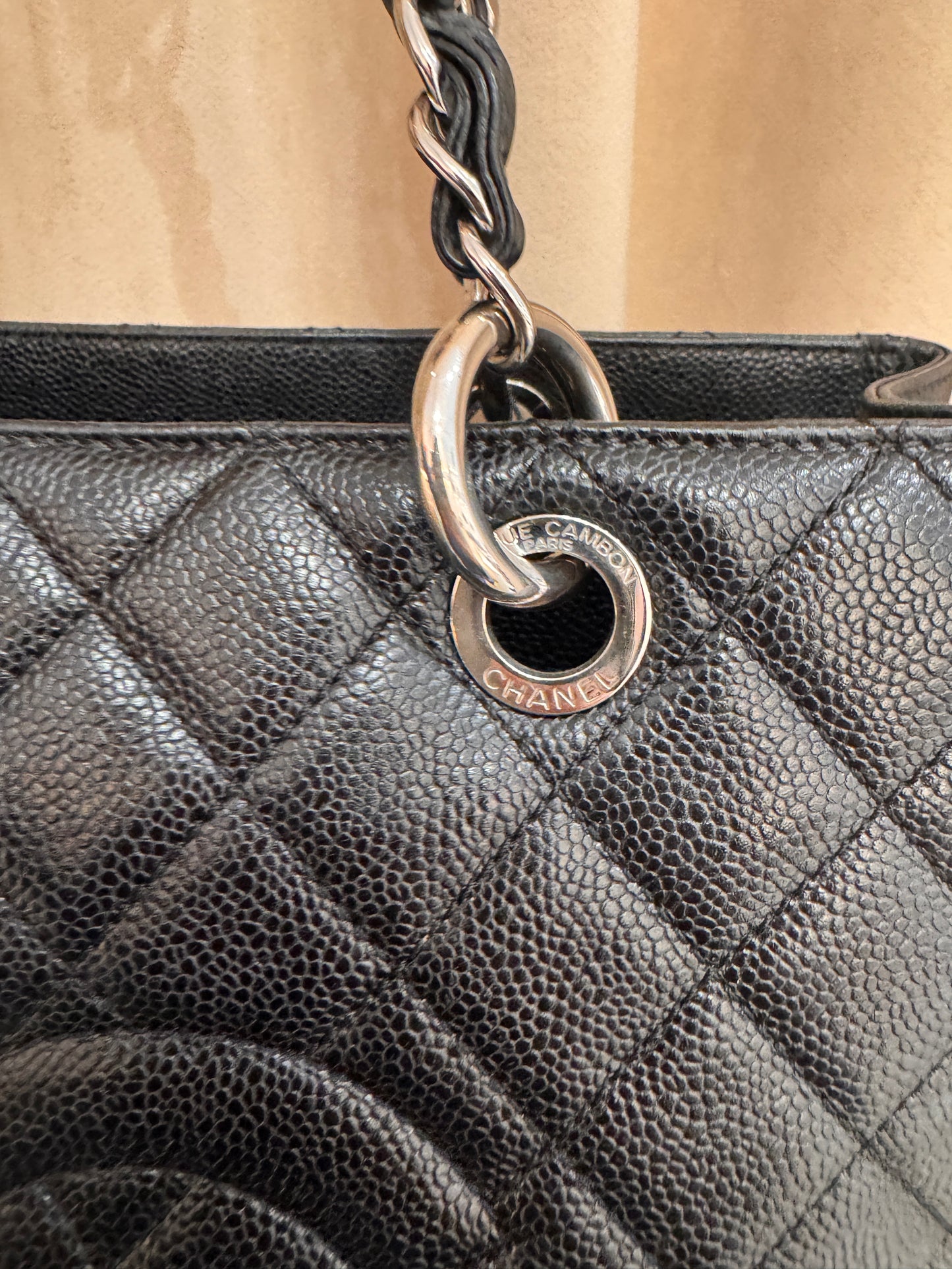 Chanel Caviar Leather Tote Bag