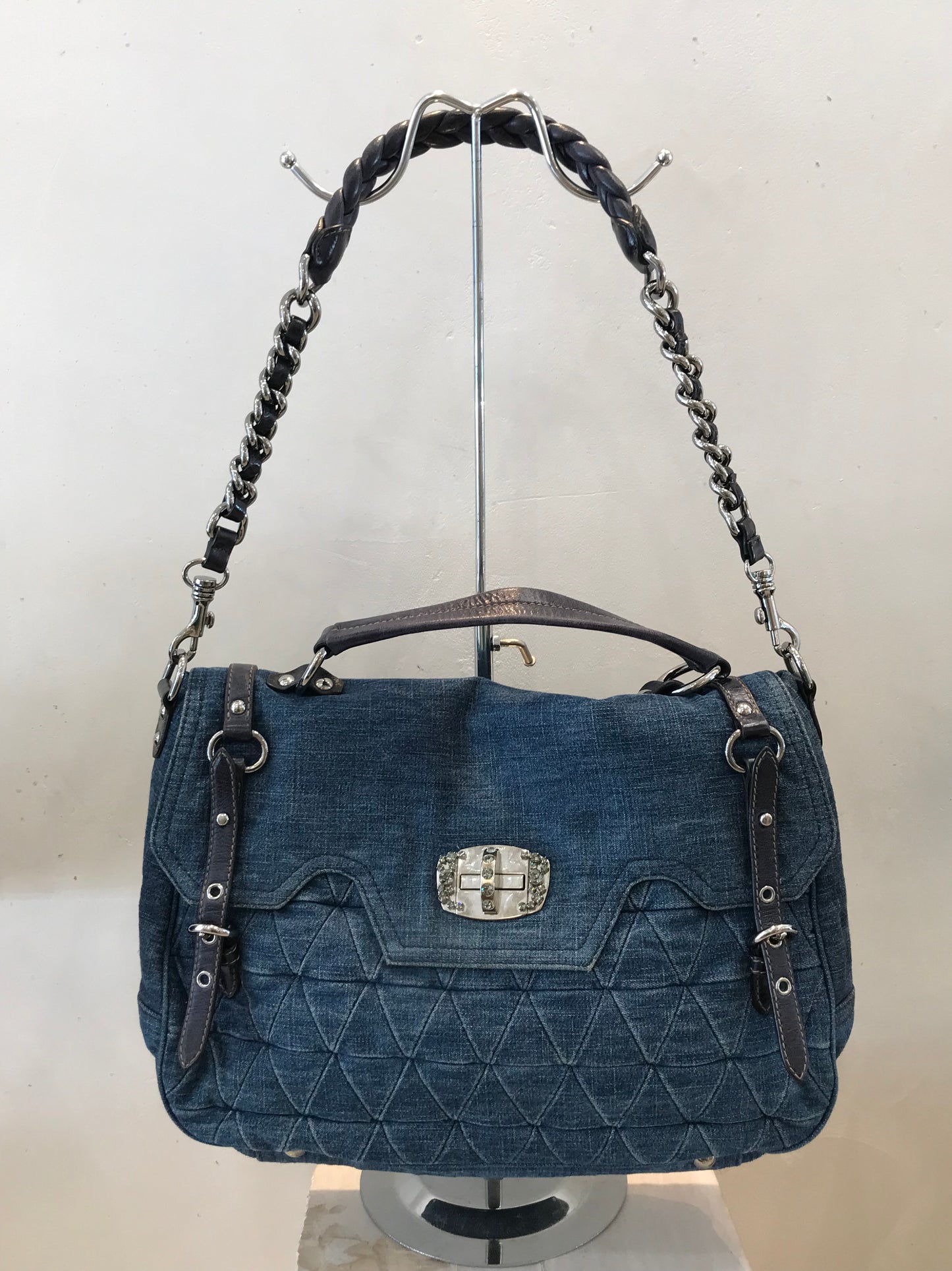 Miumiu Tote Bag in Denim