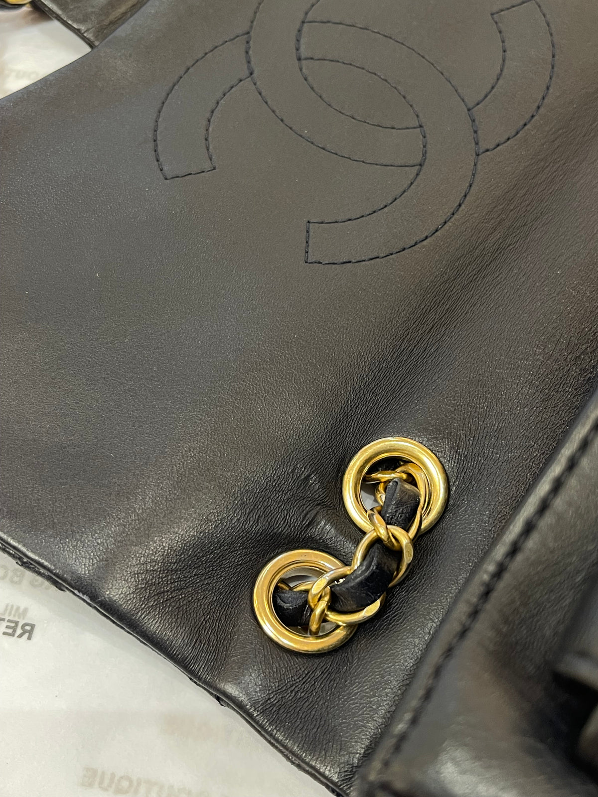 Chanel Borsa in Pelle Blu Scuro