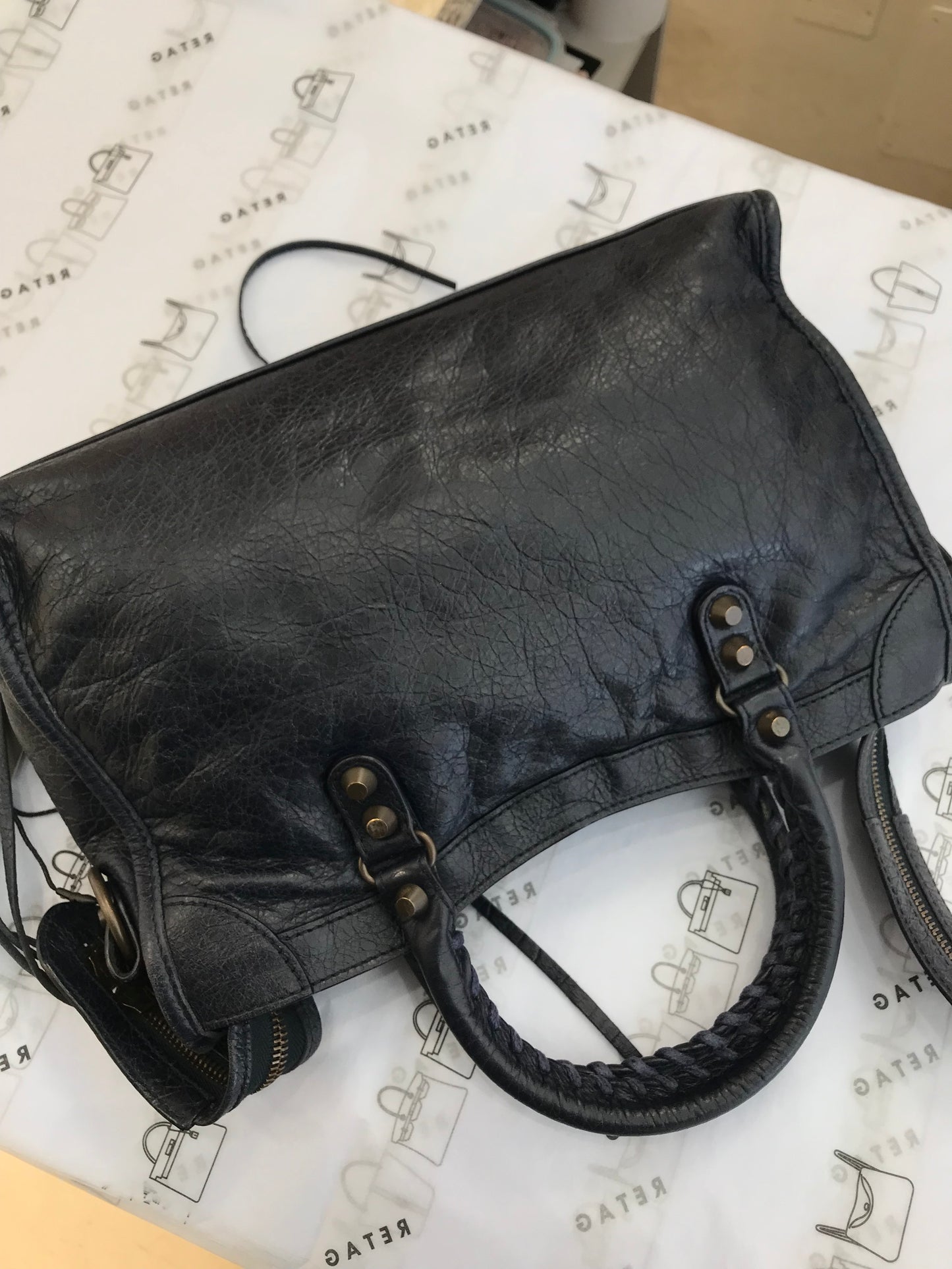 Balenciaga City Blu Scuro TG Small