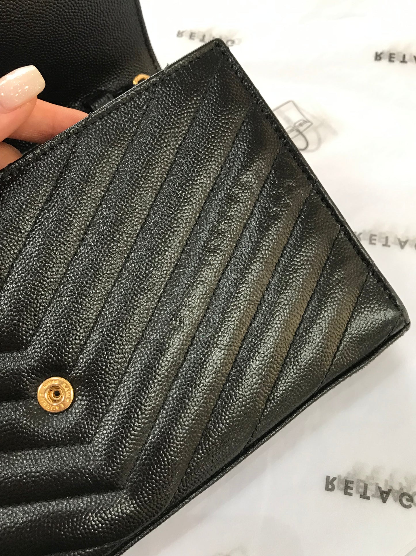 Saint Laurent Pochette con Catena Cassandre
