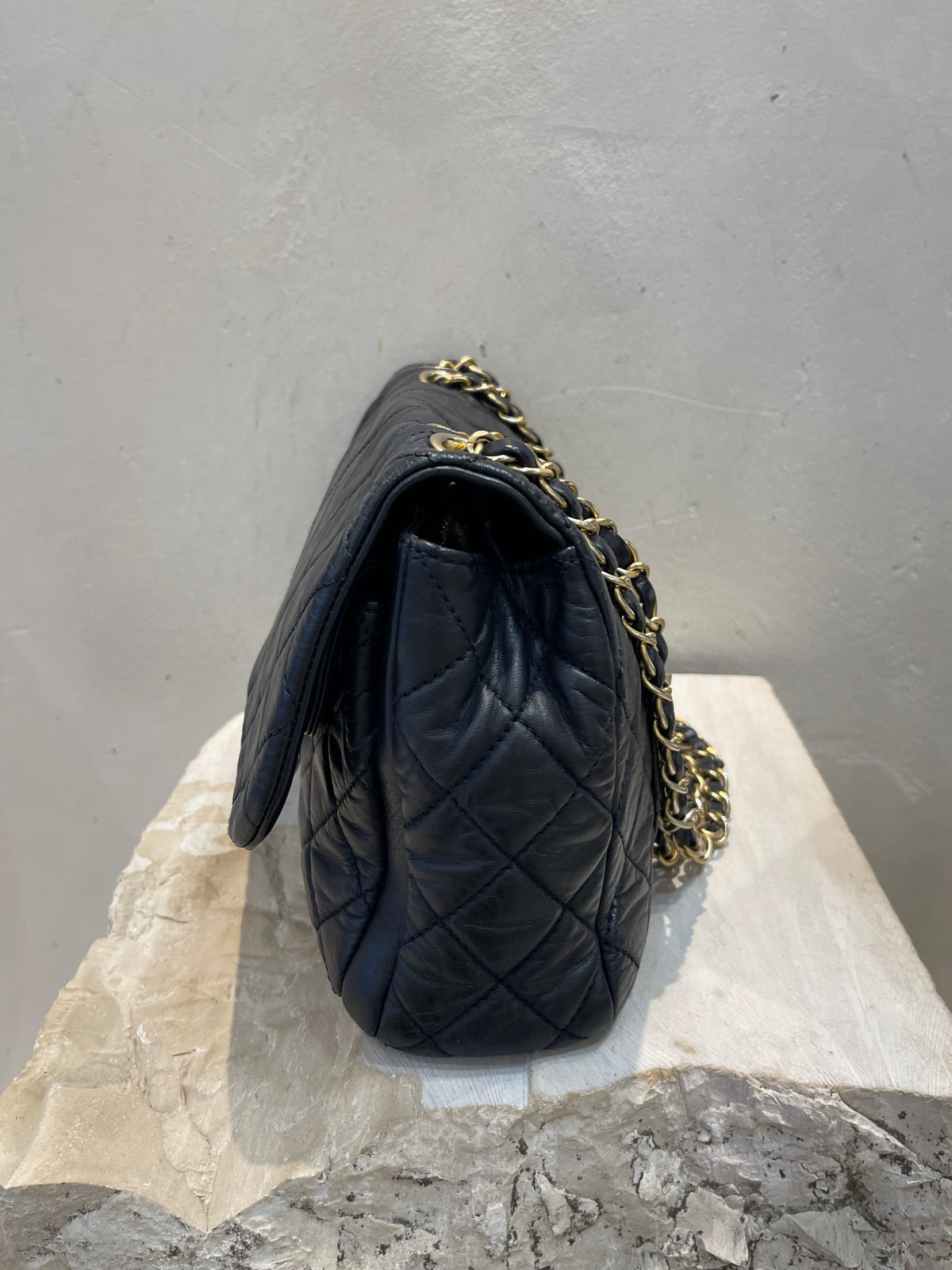 Chanel Borsa in Pelle Blu Scuro