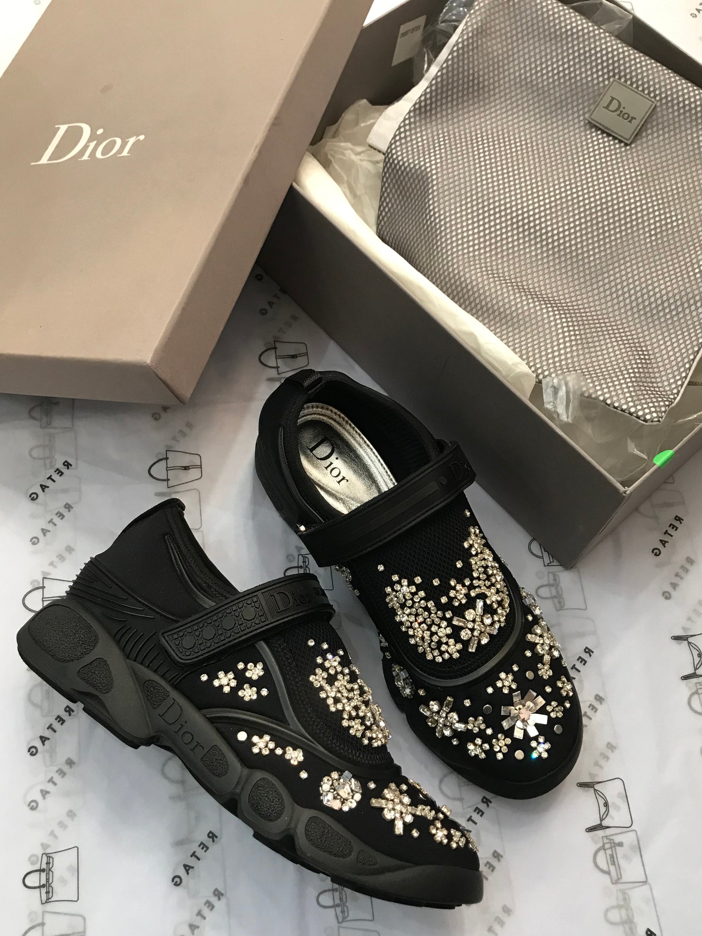 Dior Fusion Cloth Trainers Tg 36