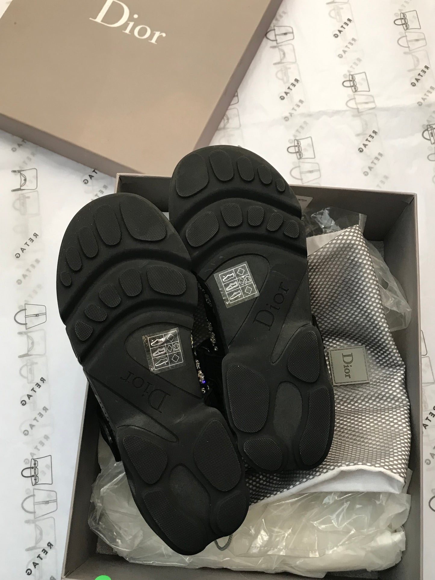 Dior Fusion Cloth Trainers Tg 36