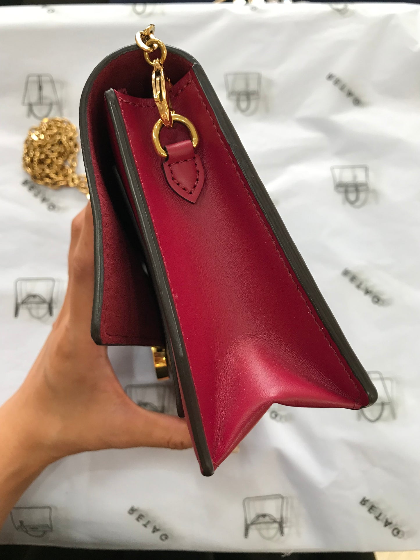 Louis Vuitton Borsa Flore chain in pelle