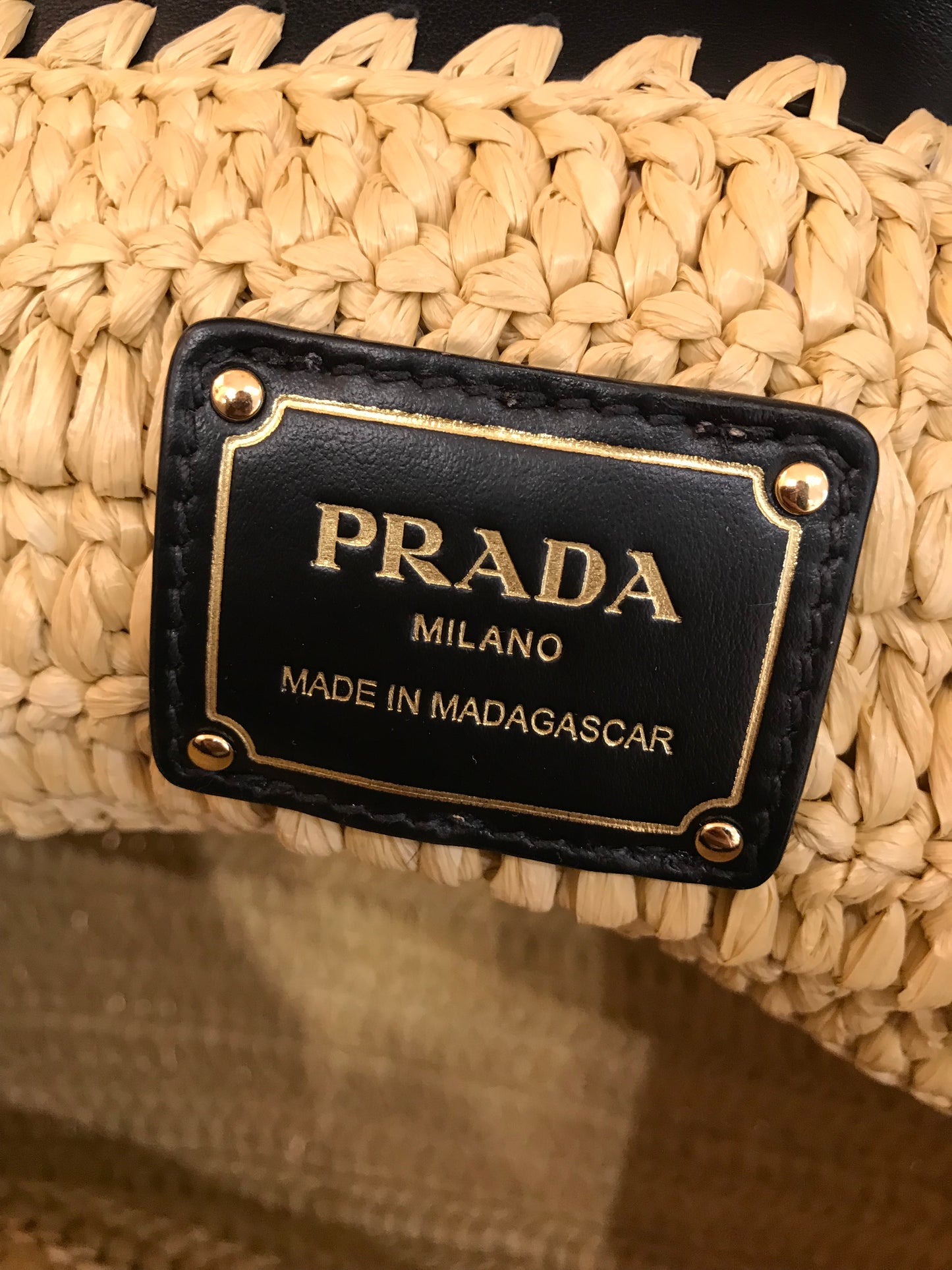 Prada Borsa in raffia