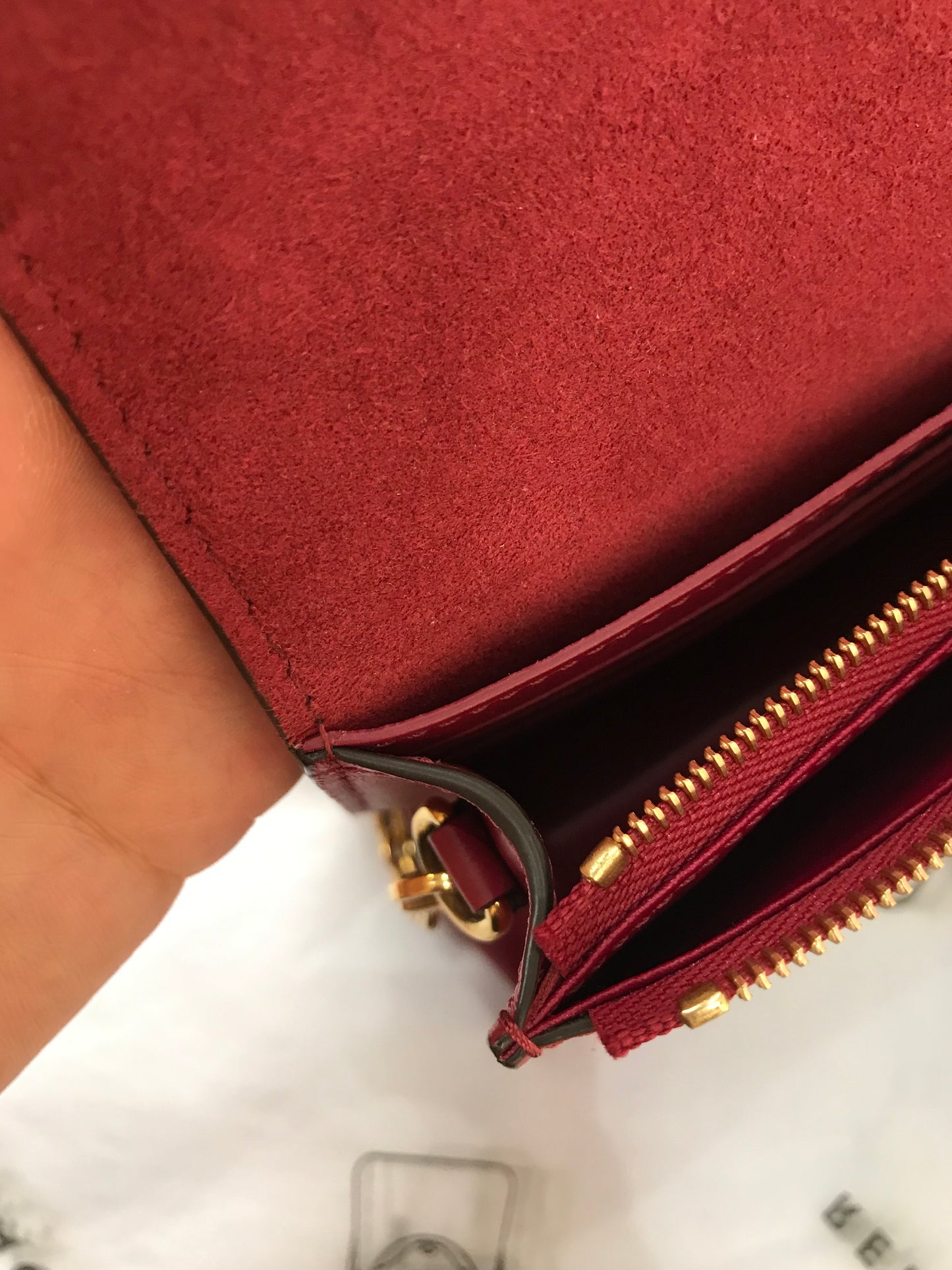 Louis Vuitton Borsa Flore chain in pelle