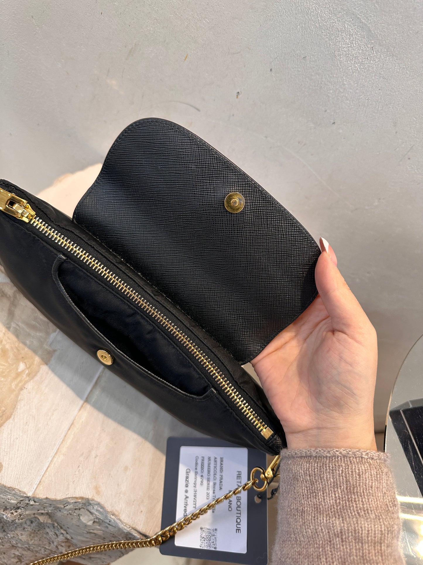 Prada borsa con catena