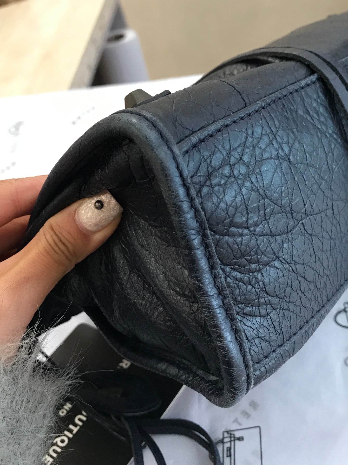 Balenciaga City Blu Scuro TG Small
