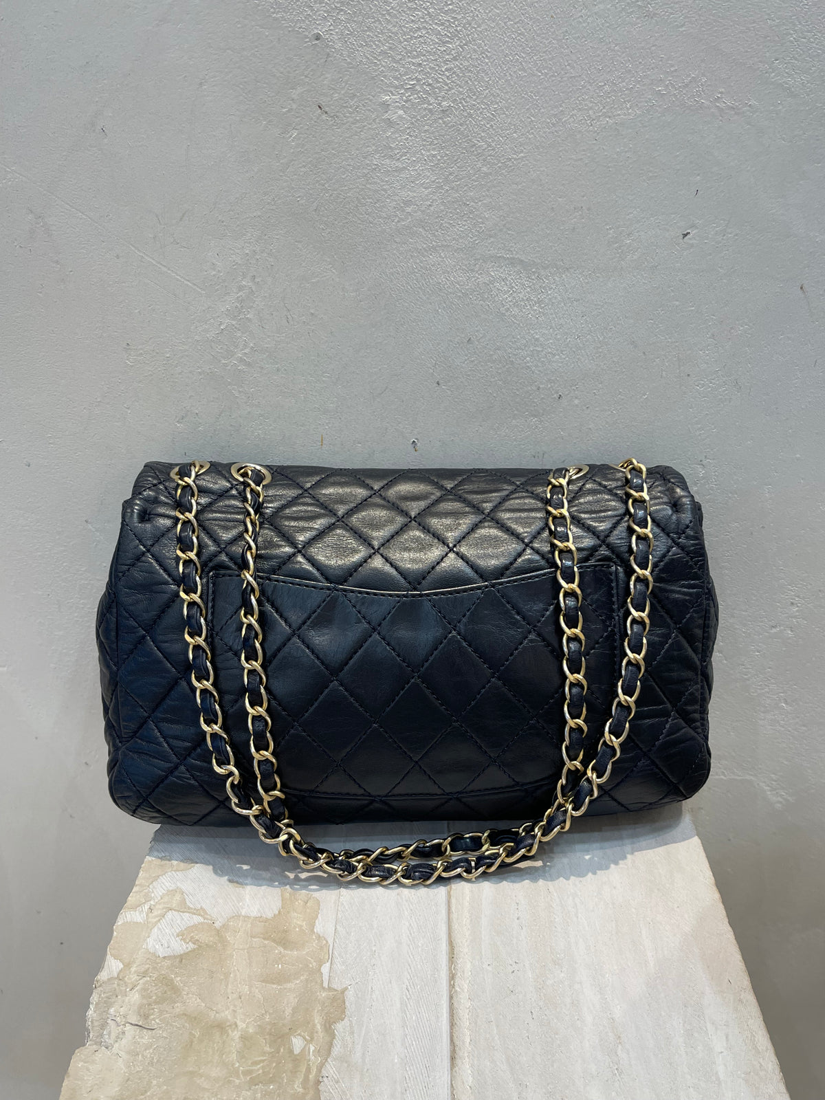 Chanel Borsa in Pelle Blu Scuro