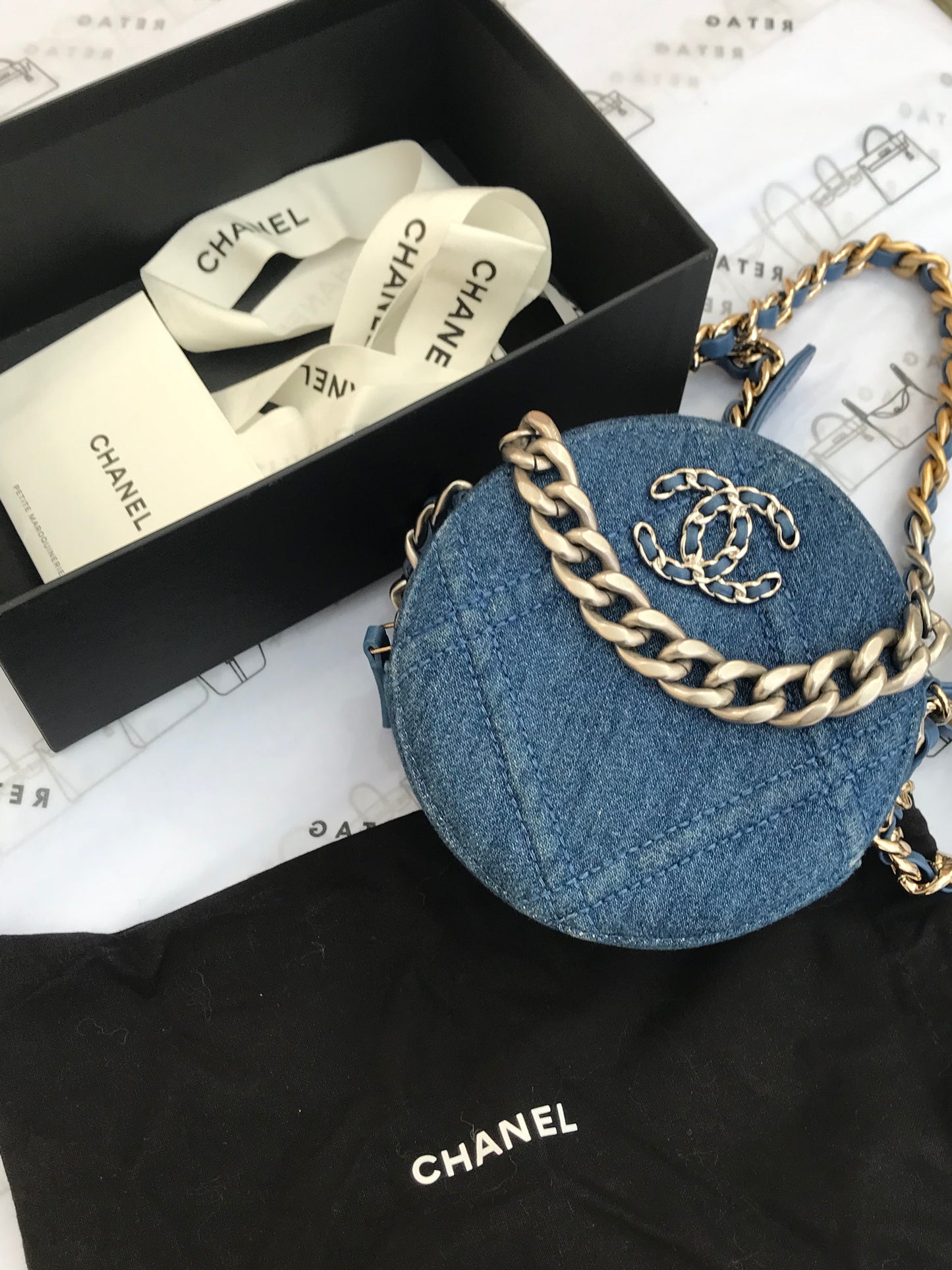 Chanel Pre-Owned Denim 19 Round