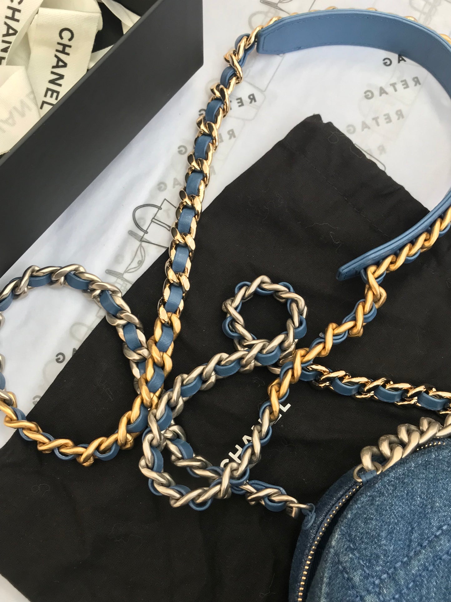 Chanel Pre-Owned Denim 19 Round