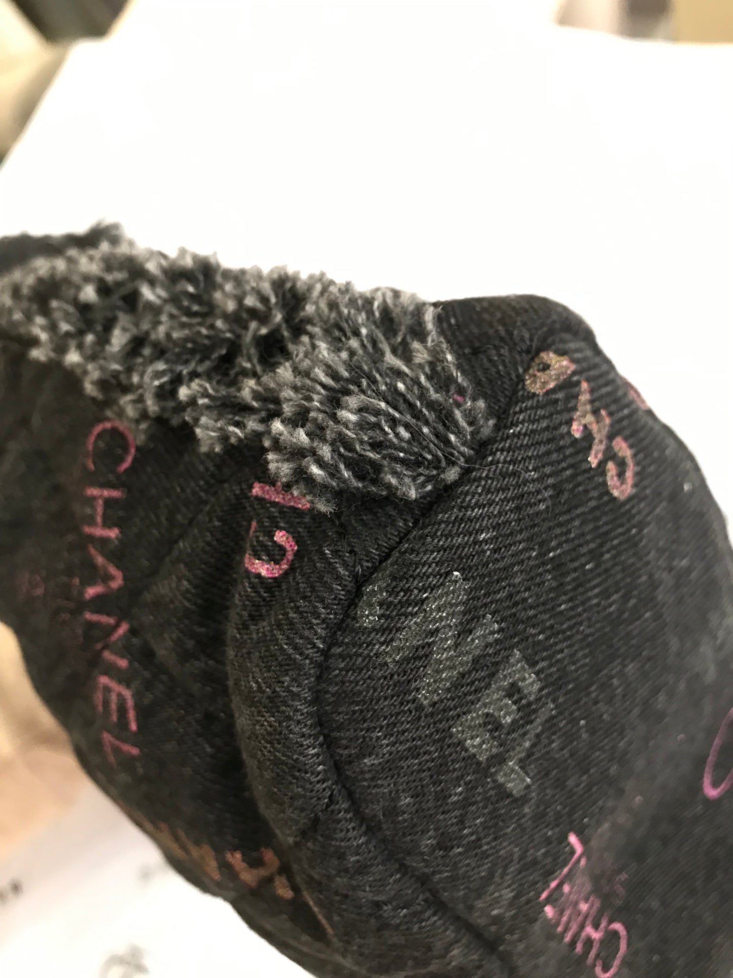 Chanel Denim Quilted Mood Mini Bucket Bag With Chain