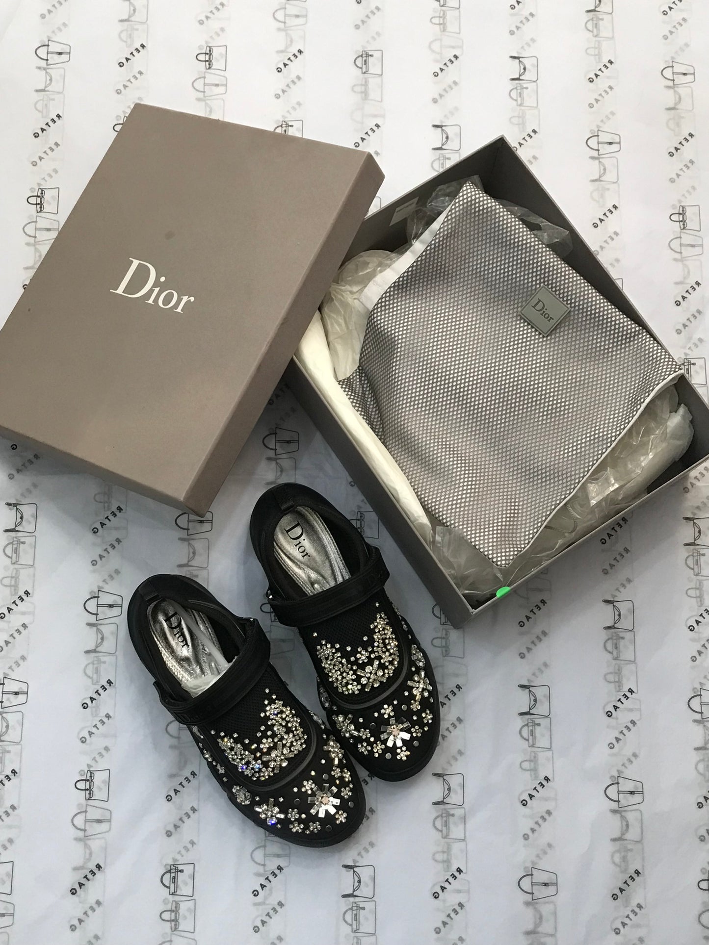 Dior Fusion Cloth Trainers Tg 36