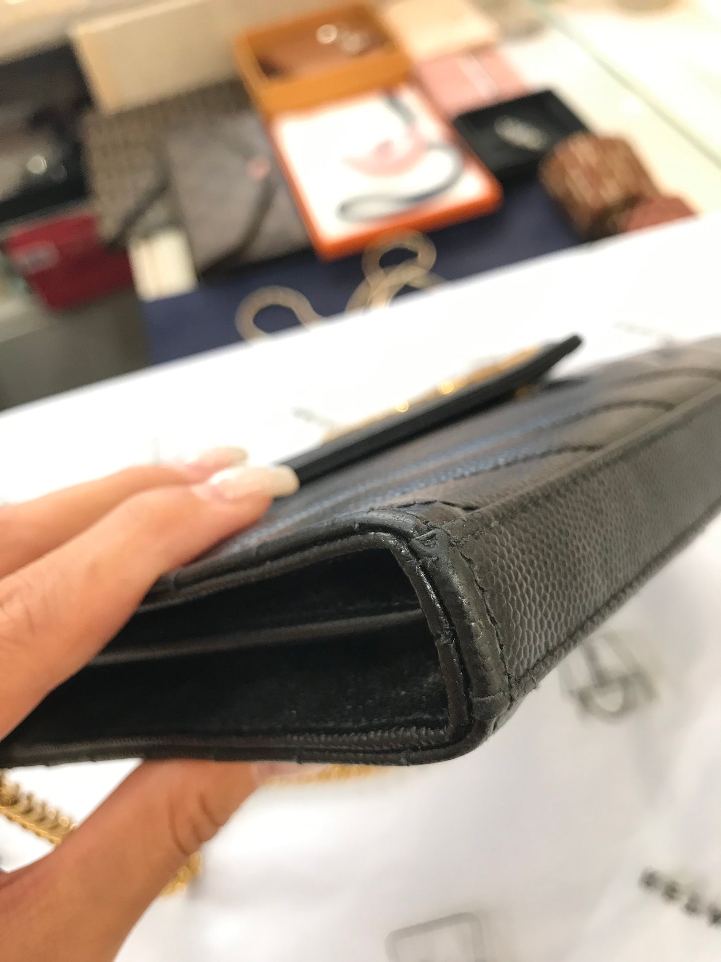 Saint Laurent Pochette con Catena Cassandre