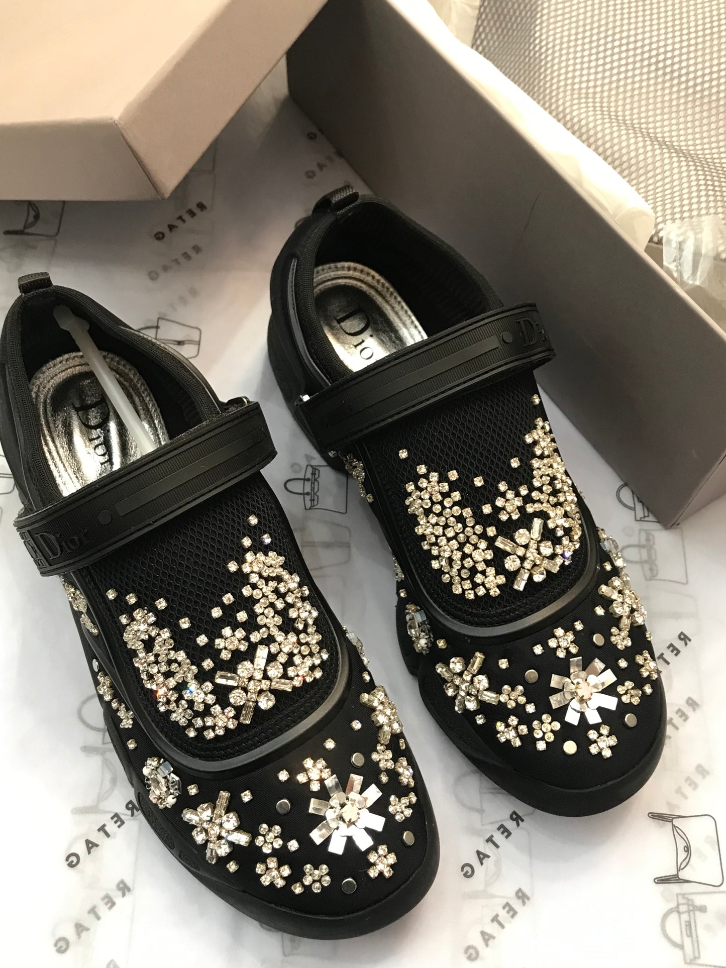 Dior Fusion Cloth Trainers Tg 36