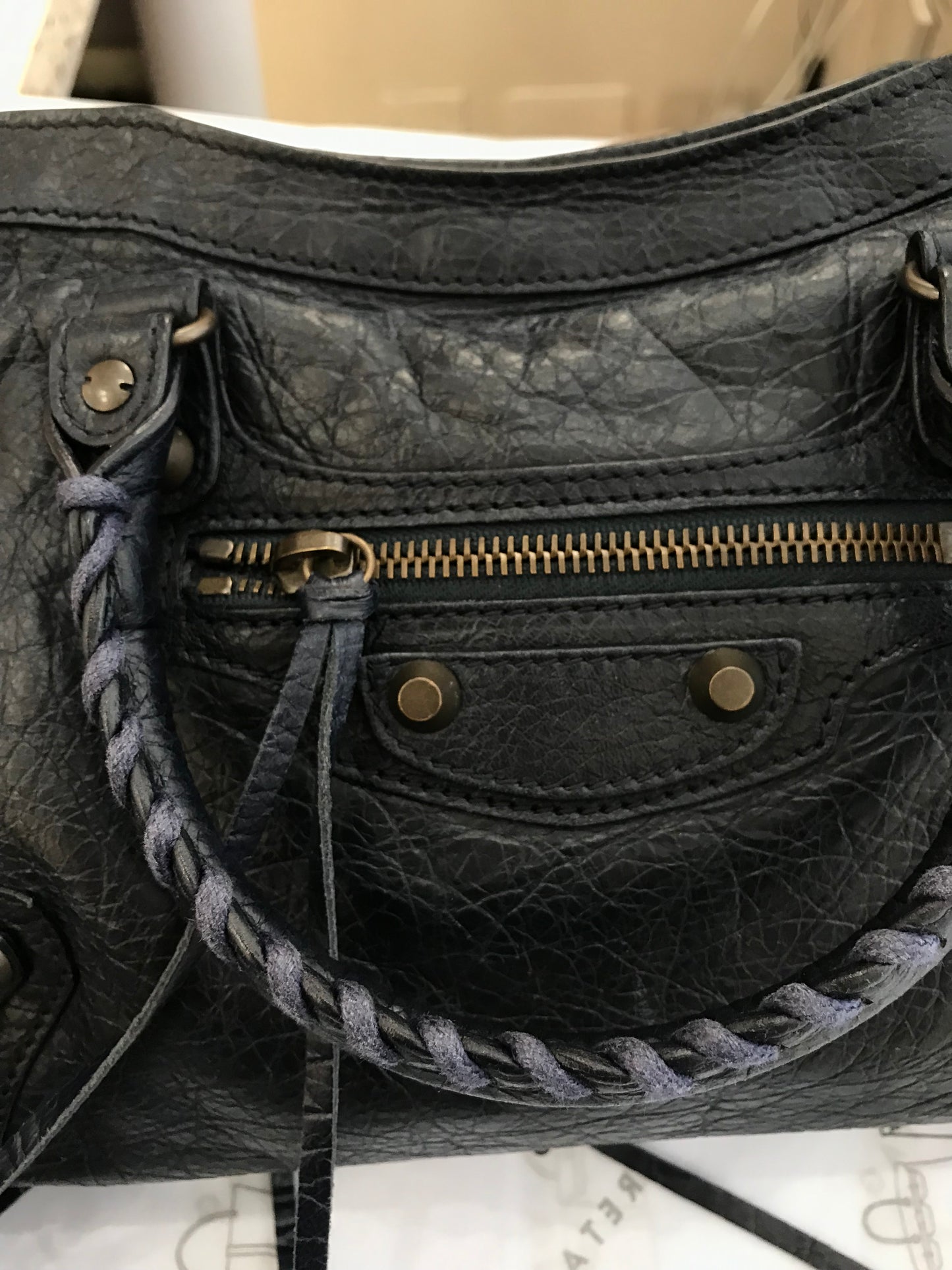 Balenciaga City Blu Scuro TG Small