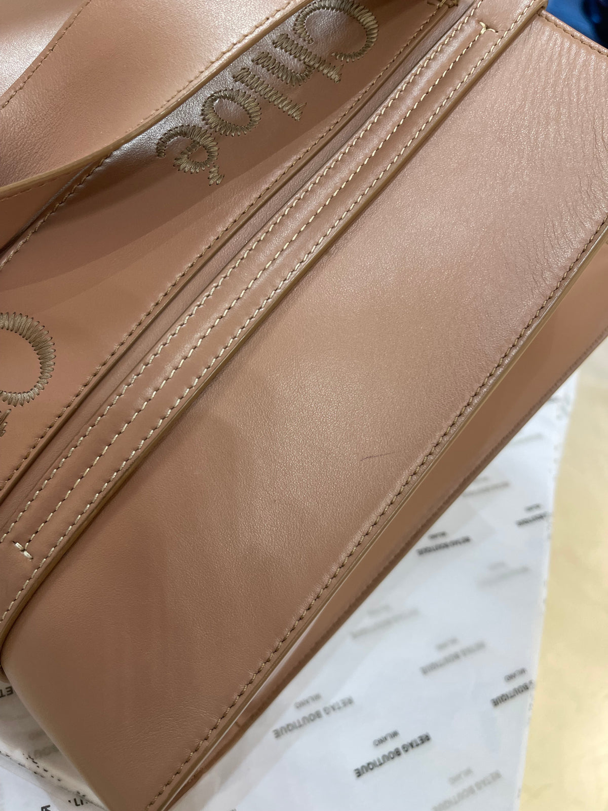 Chloé Tote Bag Woody in pelle