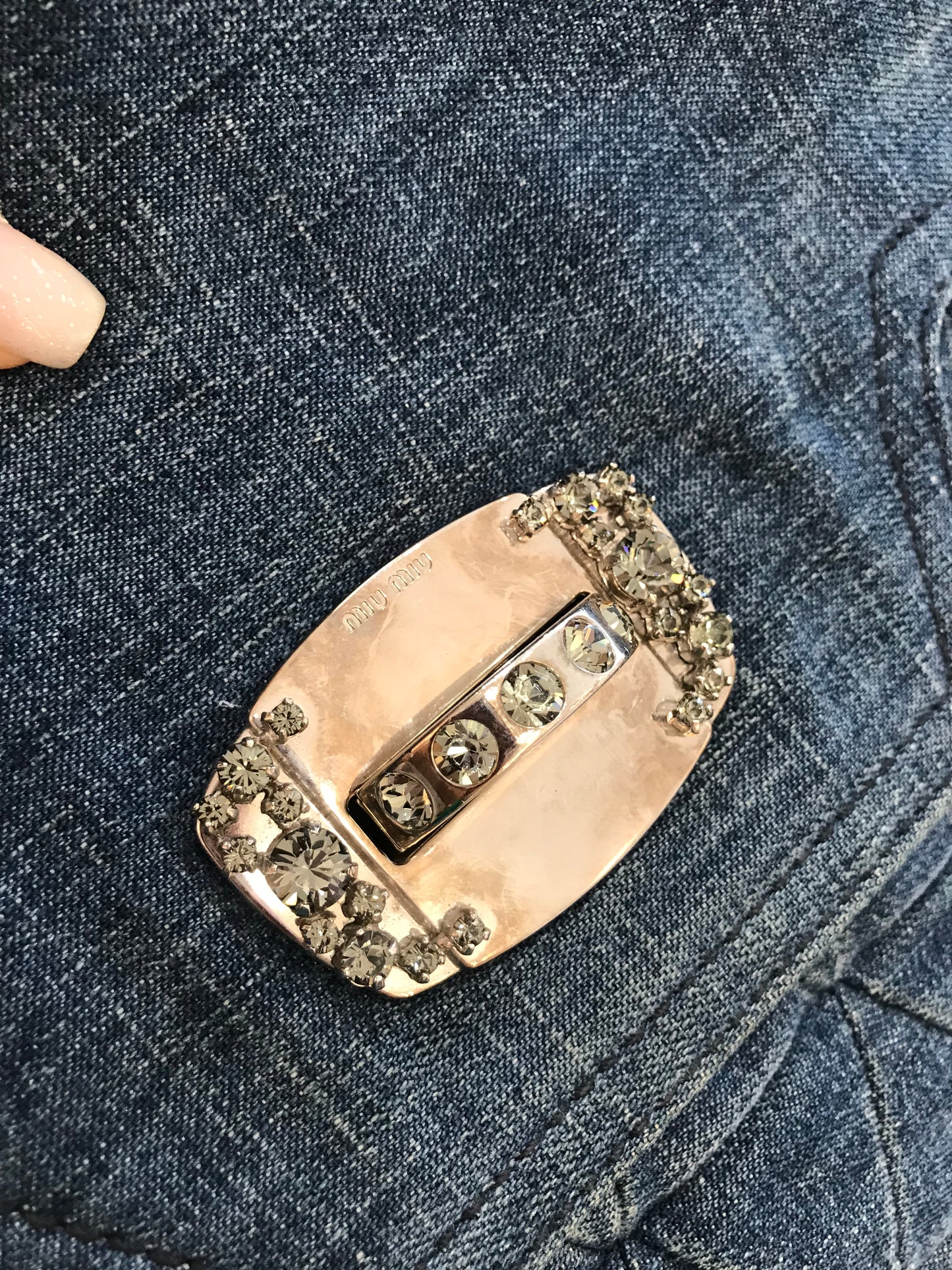 Miumiu Tote Bag in Denim