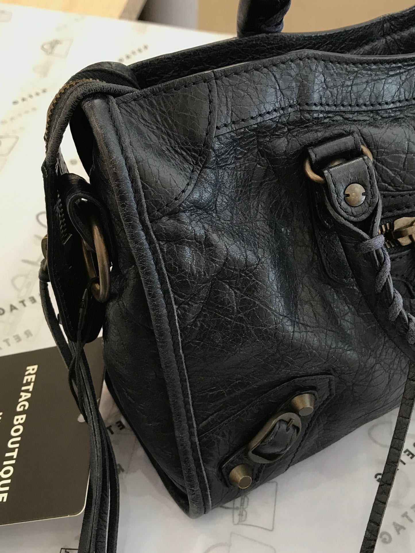 Balenciaga City Blu Scuro TG Small