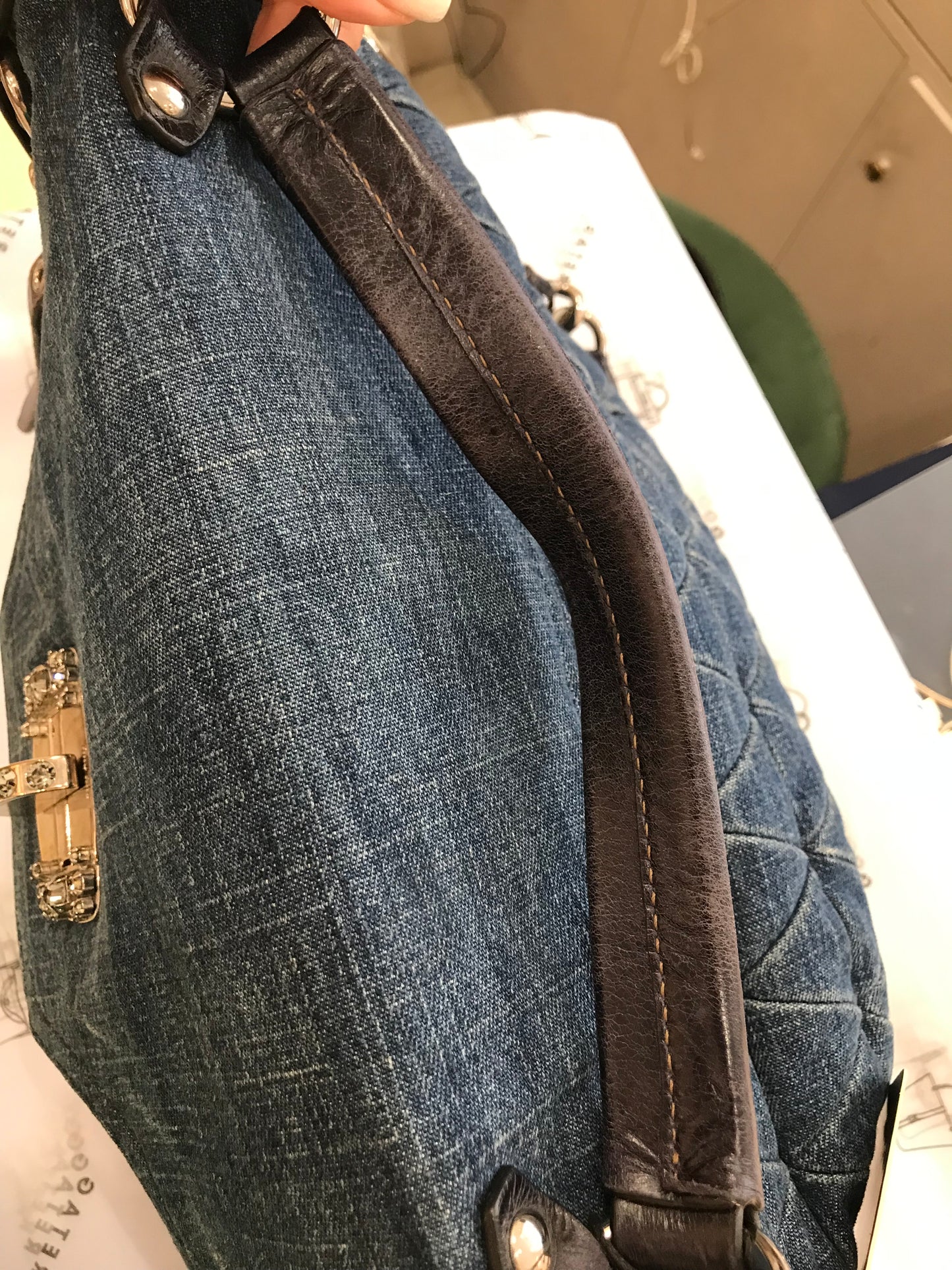 Miumiu Tote Bag in Denim