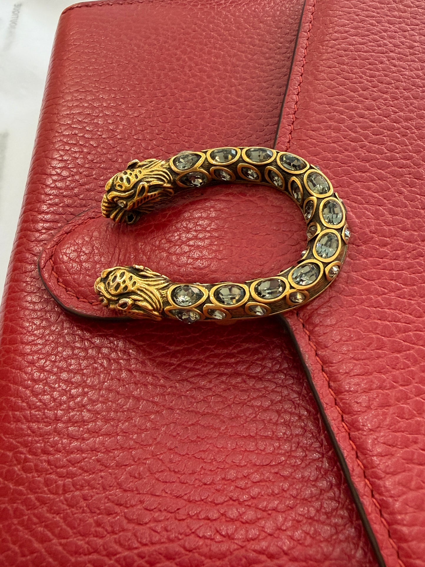 Gucci Dionysus Chain Wallet in Pelle