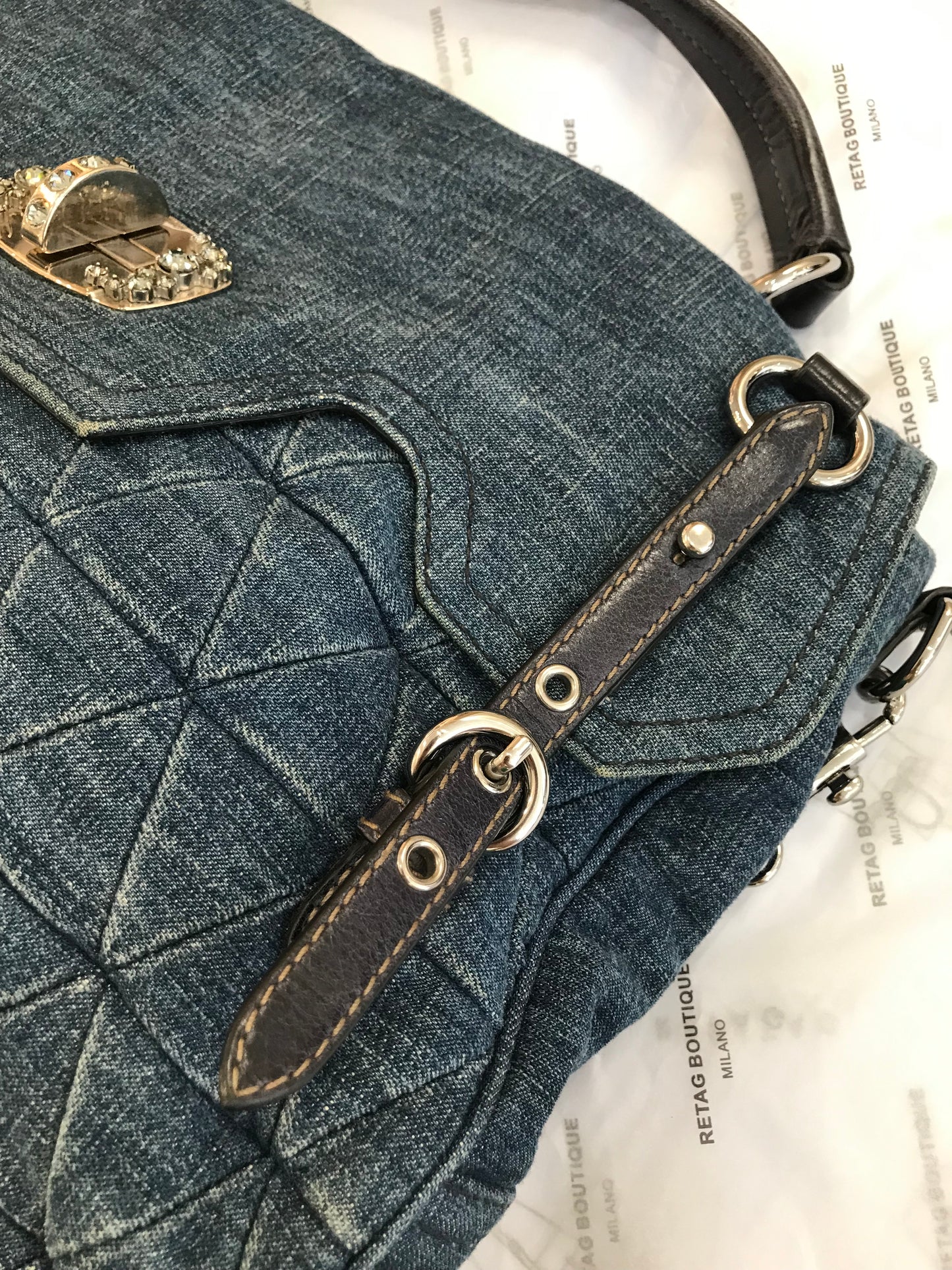Miumiu Tote Bag in Denim