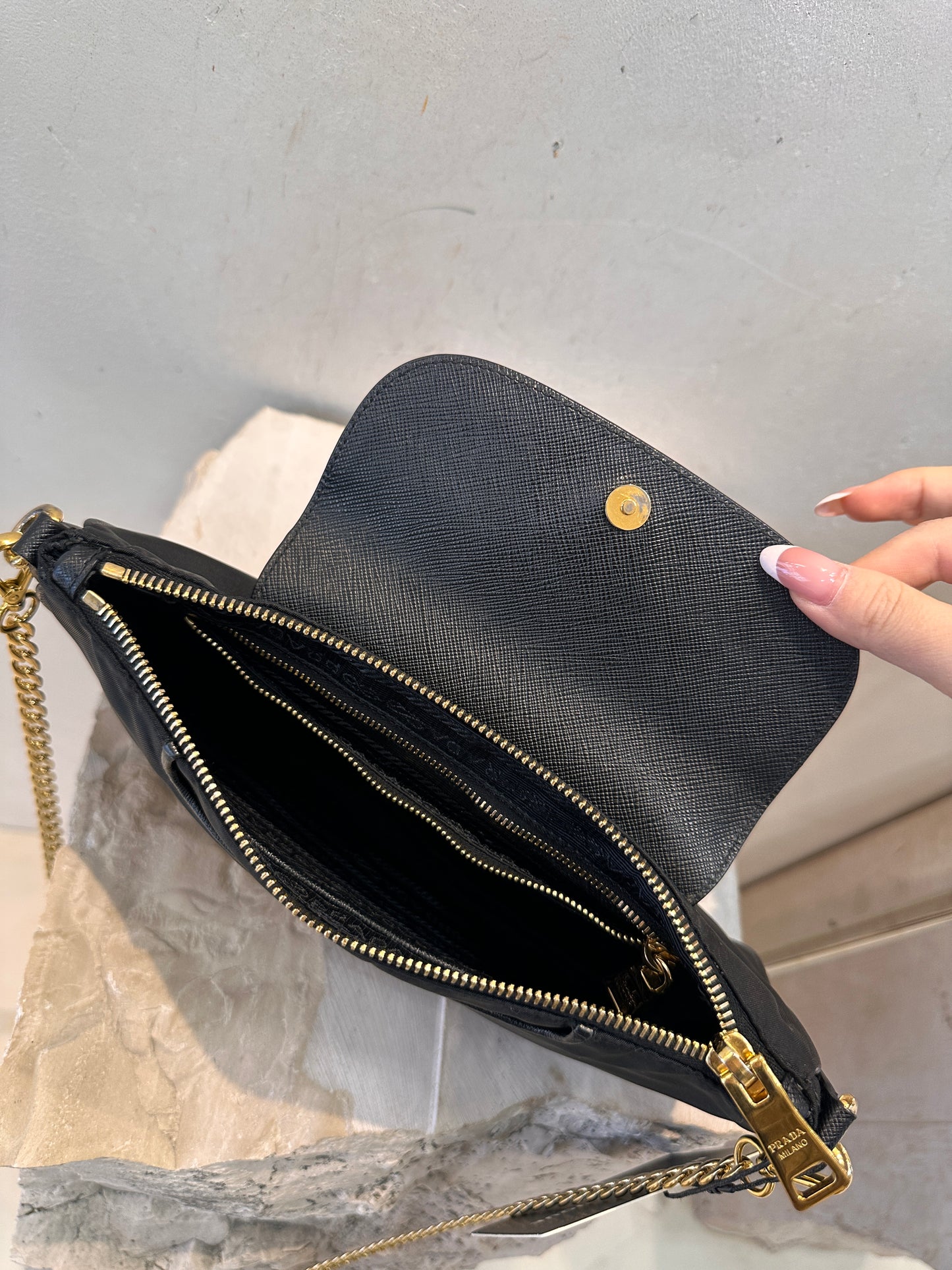 Prada borsa con catena