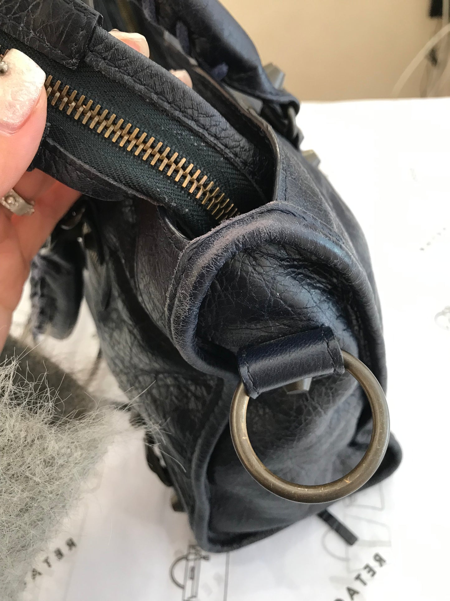 Balenciaga City Blu Scuro TG Small