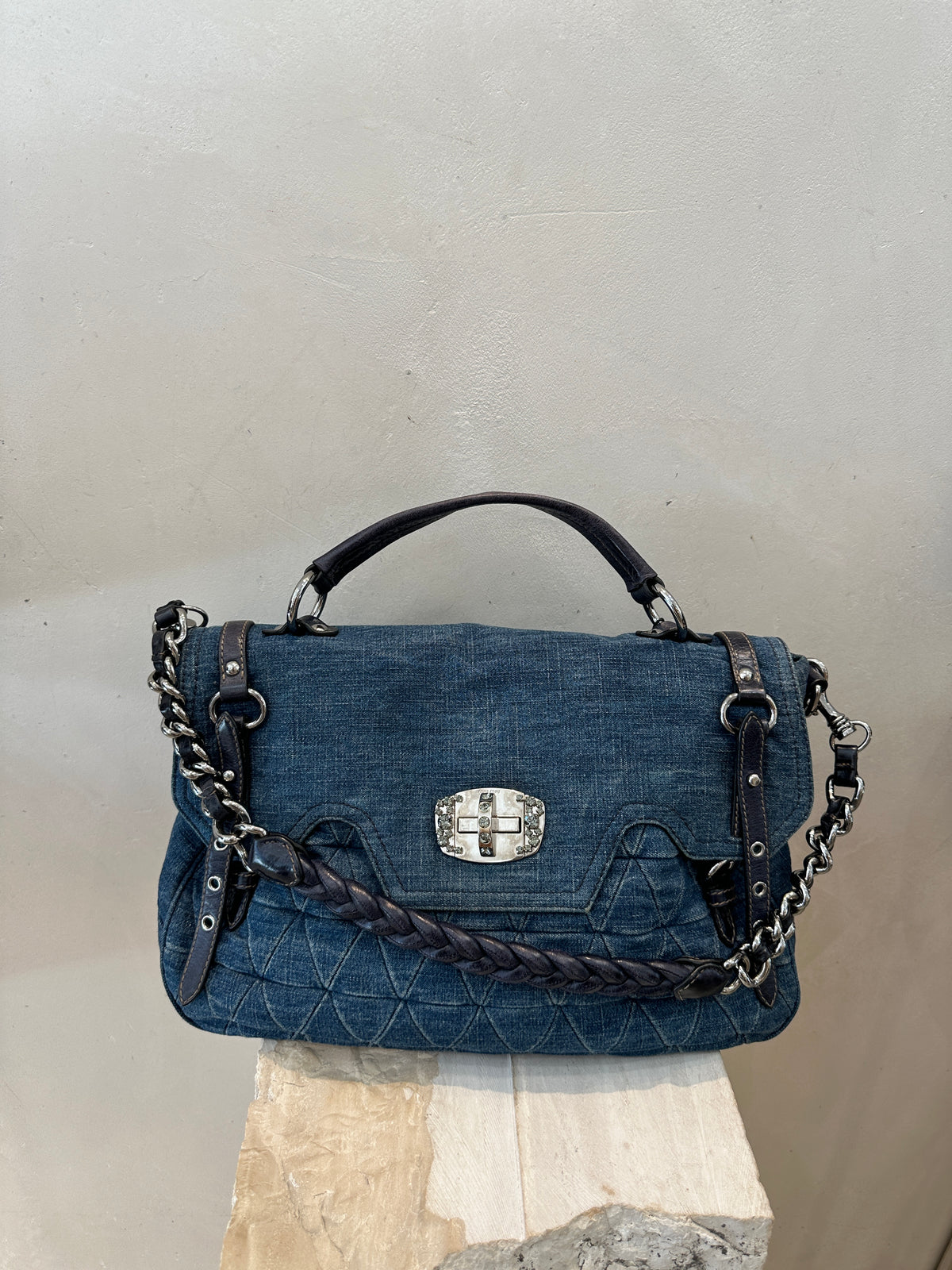 Miumiu Tote Bag in Denim