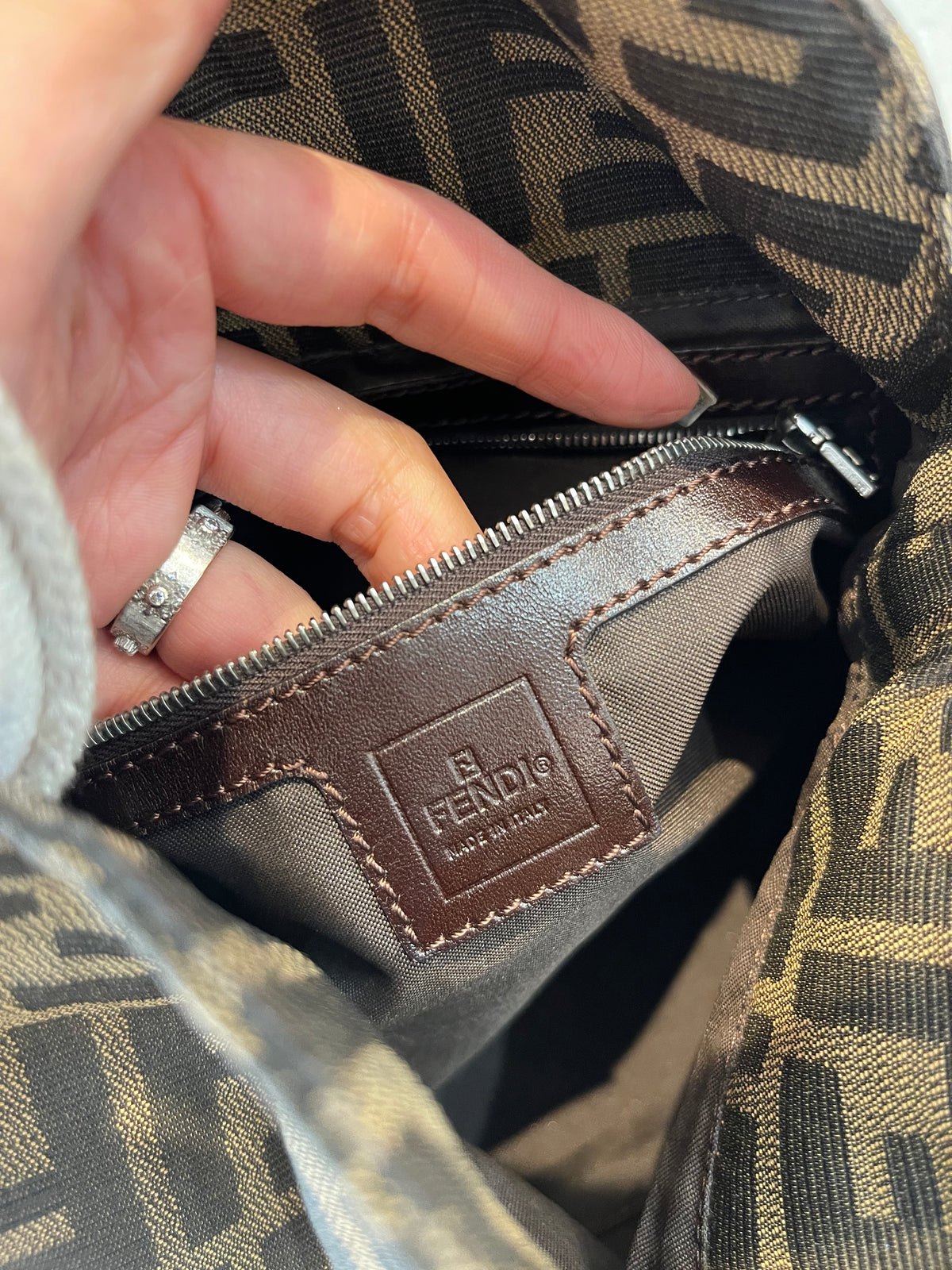 Fendi Zucca FF Baguette
