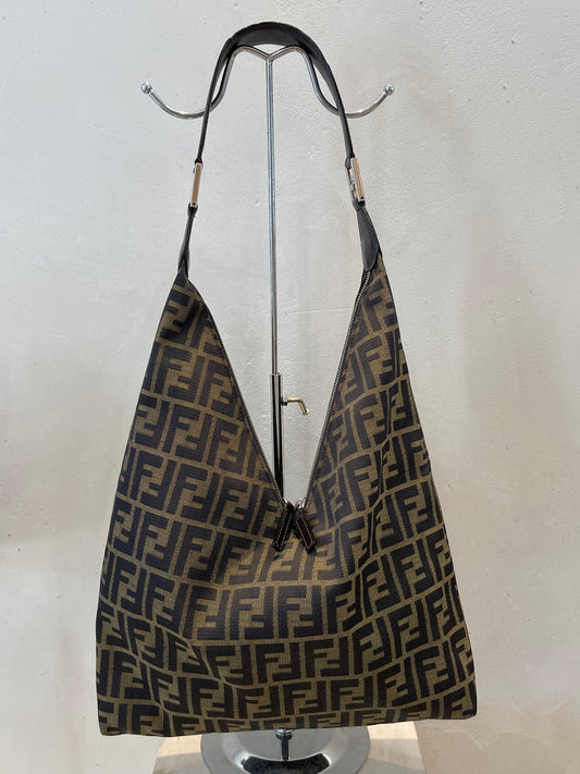 Fendi Zucca Hobo Shoulder Bag
