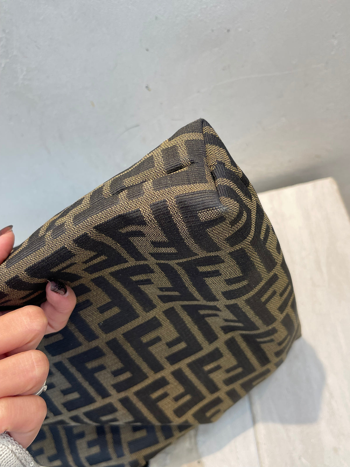 Fendi Zucca Hobo Shoulder Bag